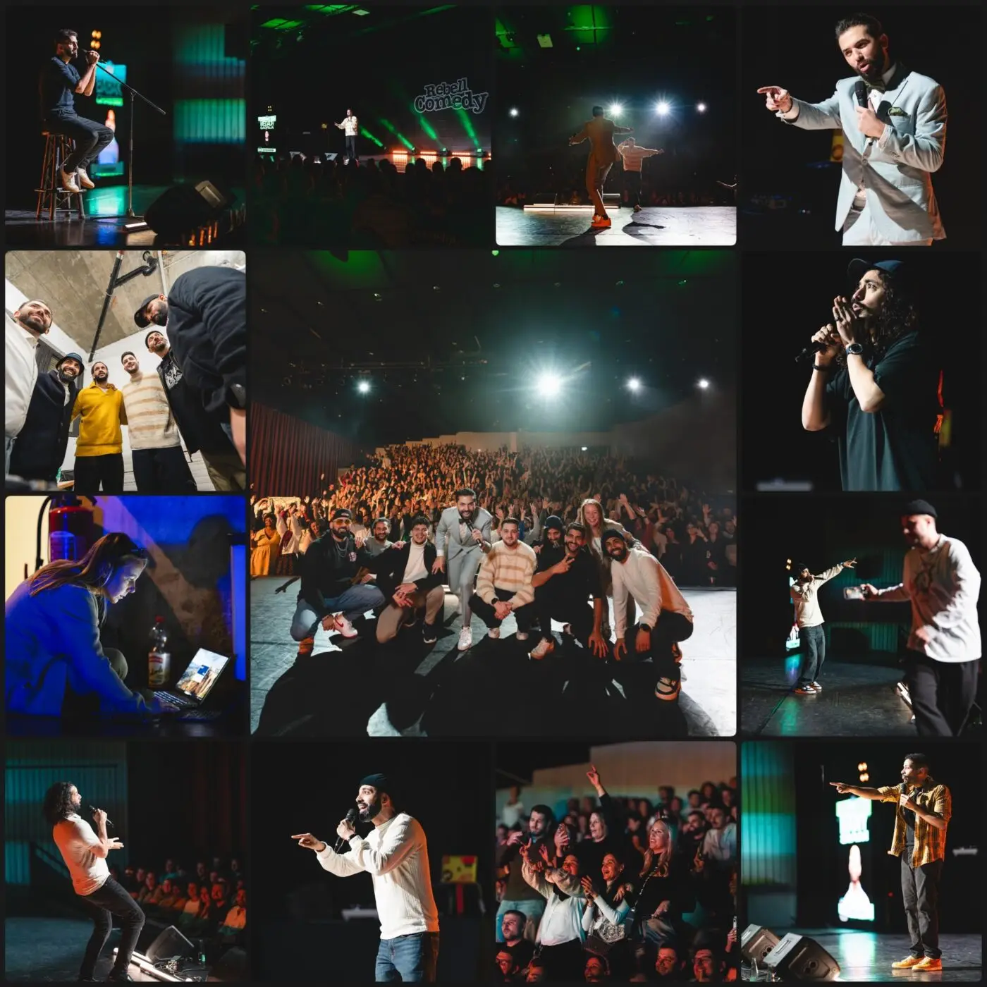 Tournee Pics for RebellComedy and the agency Agentur artistica. artists&events